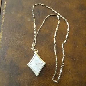 Saxony vintage watch necklace